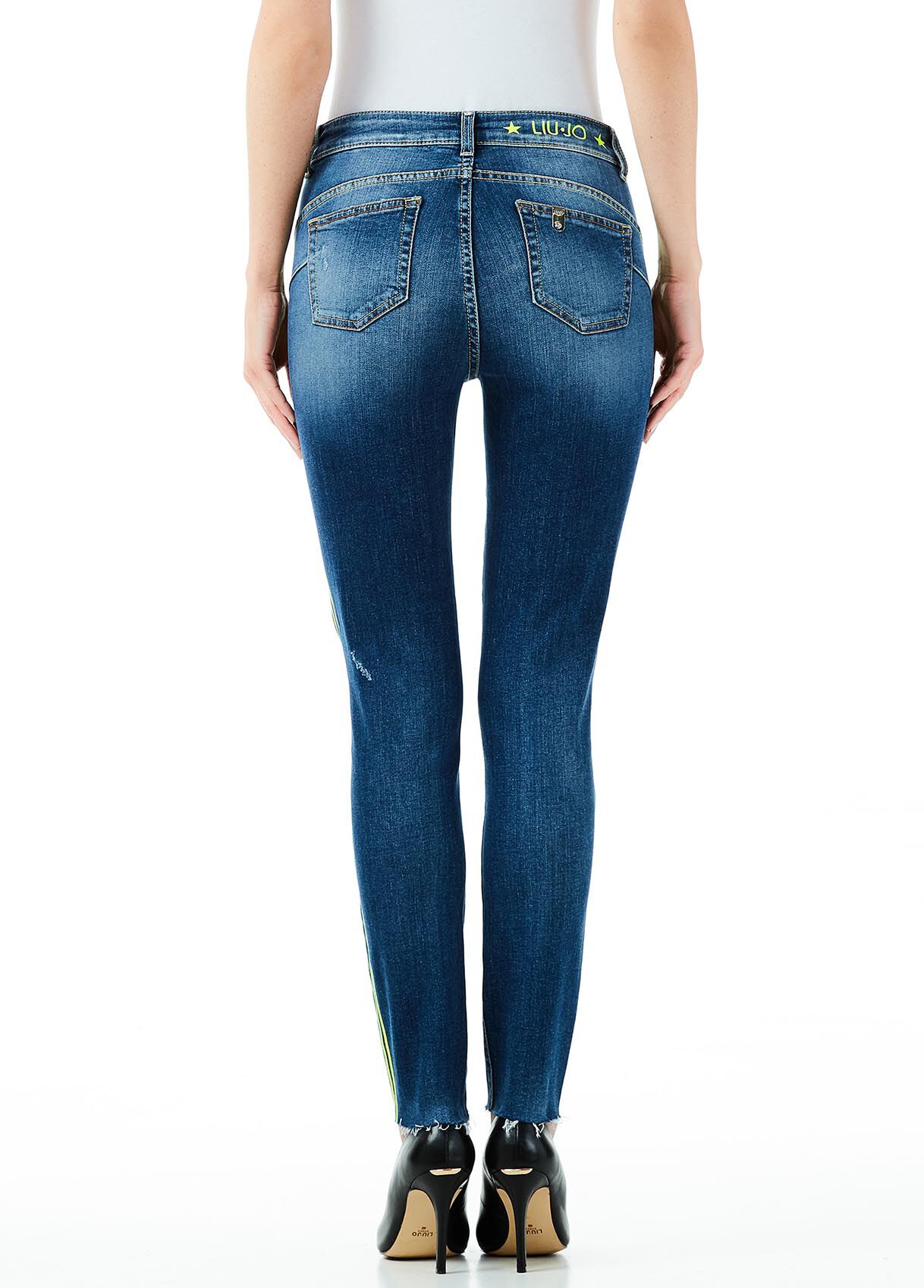 Jean FUGA Occasion Effet Détruit - Taille 27/32, Super état, Style Cool Décontracté